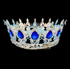 KRUNA MISS - Metal - Srebro Plava